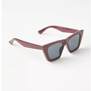 LOFT Chic Deep Burgundy Sunglasses - New